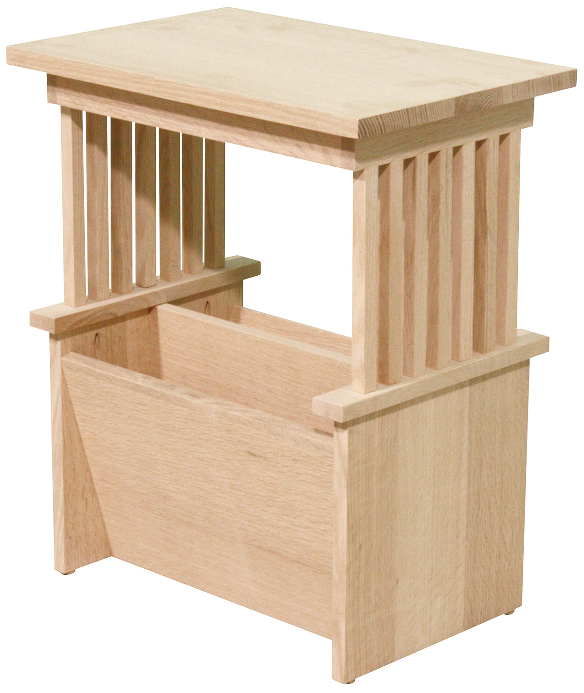 1219 Mission Table with Magazine Rack