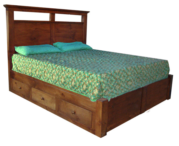 1100-Timberwood Storage Bed